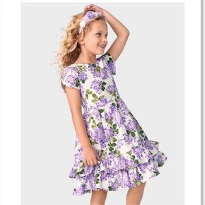 Gymboree Lovely Lavender Poplin Tiered Dress Gymboree Girls Dress Sz 8
